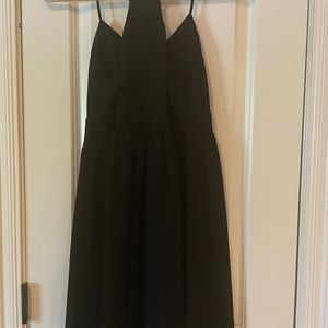 Loft halter style black dress size 2. 39 inches from top of strap to hem.
